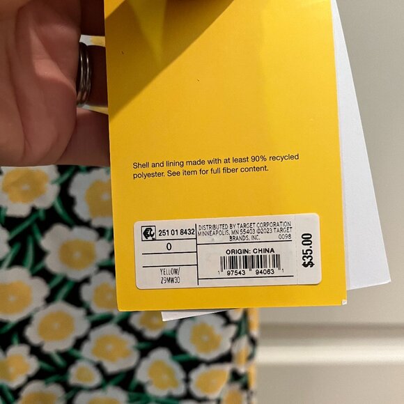 Exclusive Yellow Poppy Mini Dress by Diane Von Furstenberg for Target - NWT - Picture 7 of 9
